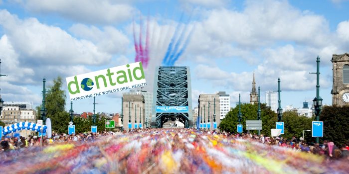 Dressing up for the Great North Run in support of Dentaid